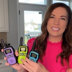 Wishouse Rechargeable Walkie Talkies for Kids 3 Pack with Charger Battery